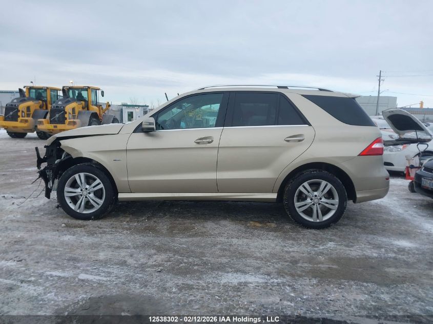 2012 Mercedes-Benz Ml 350 Bluetec VIN: 4JGDA2EB6CA076014 Lot: 12538302