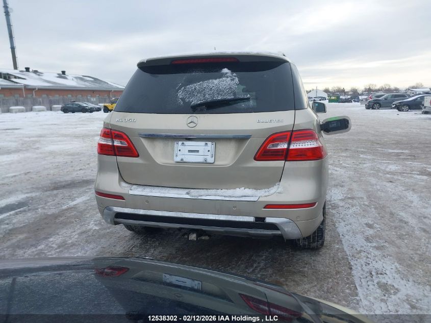 2012 Mercedes-Benz Ml 350 Bluetec VIN: 4JGDA2EB6CA076014 Lot: 12538302