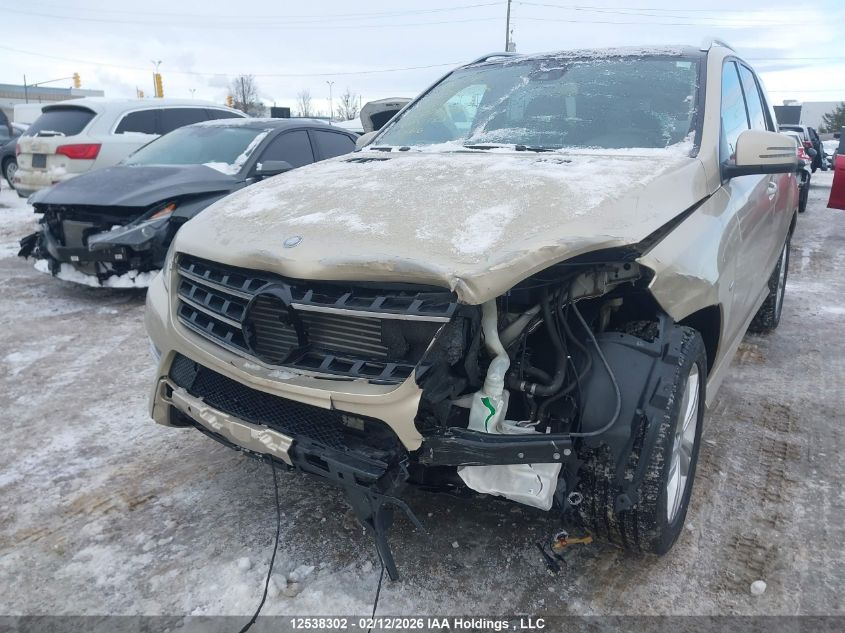 2012 Mercedes-Benz Ml 350 Bluetec VIN: 4JGDA2EB6CA076014 Lot: 12538302