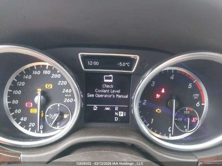 2012 Mercedes-Benz Ml 350 Bluetec VIN: 4JGDA2EB6CA076014 Lot: 12538302