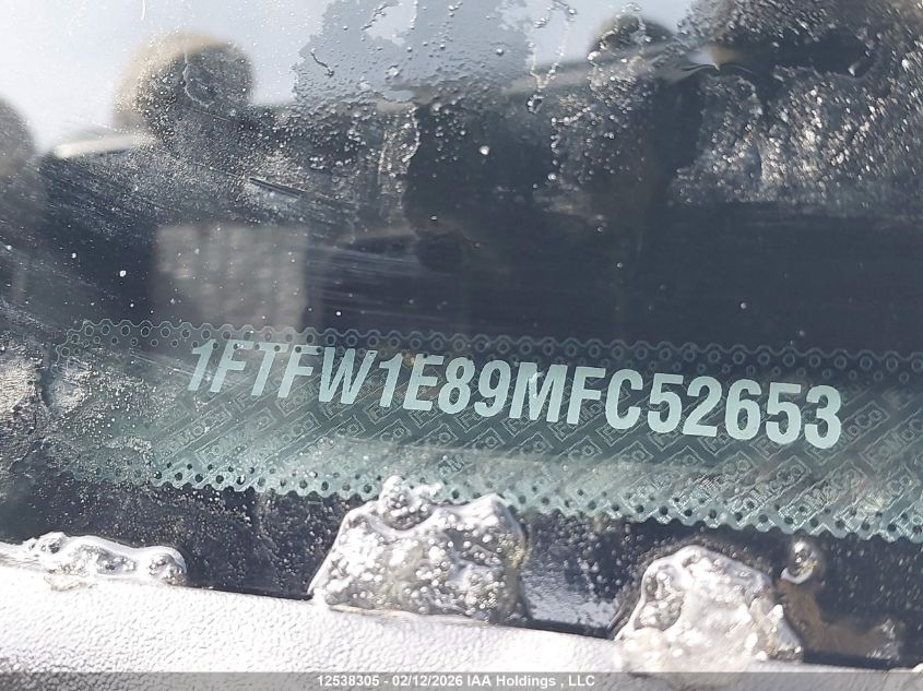 2021 Ford F150 Supercrew VIN: 1FTFW1E89MFC52653 Lot: 12538305