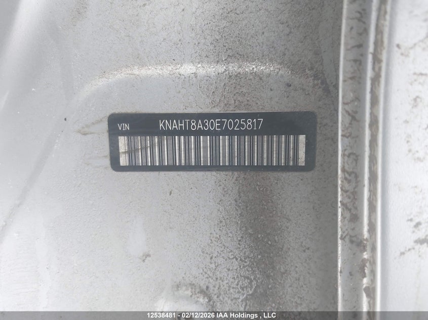 2014 Kia Rondo VIN: KNAHT8A30E7025817 Lot: 12538481