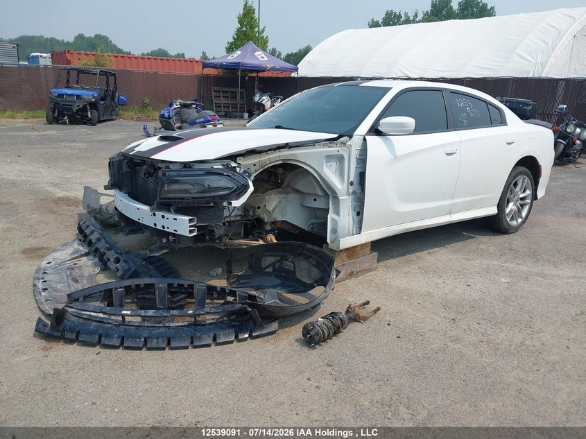 2022 Dodge Charger, Front, IAAI, VIN 2C3CDXMGXNH159391 — photo 2