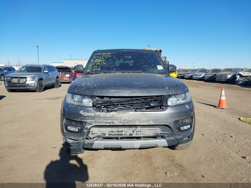 2016 Land Rover Range Rover Sport Diesel Td6 Hse VIN: SALWR2KF5GA546576 Lot: 12539337
