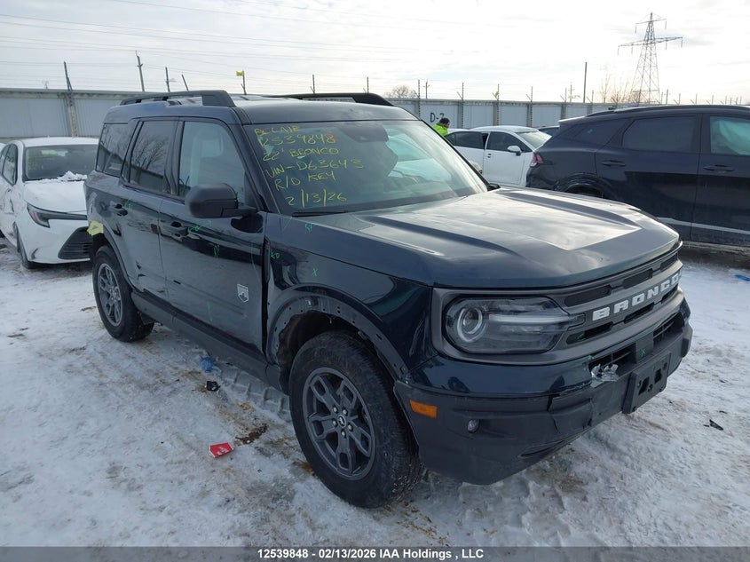 3FMCR9B68NRD63643 FORD BRONCO SPORT Photo 1