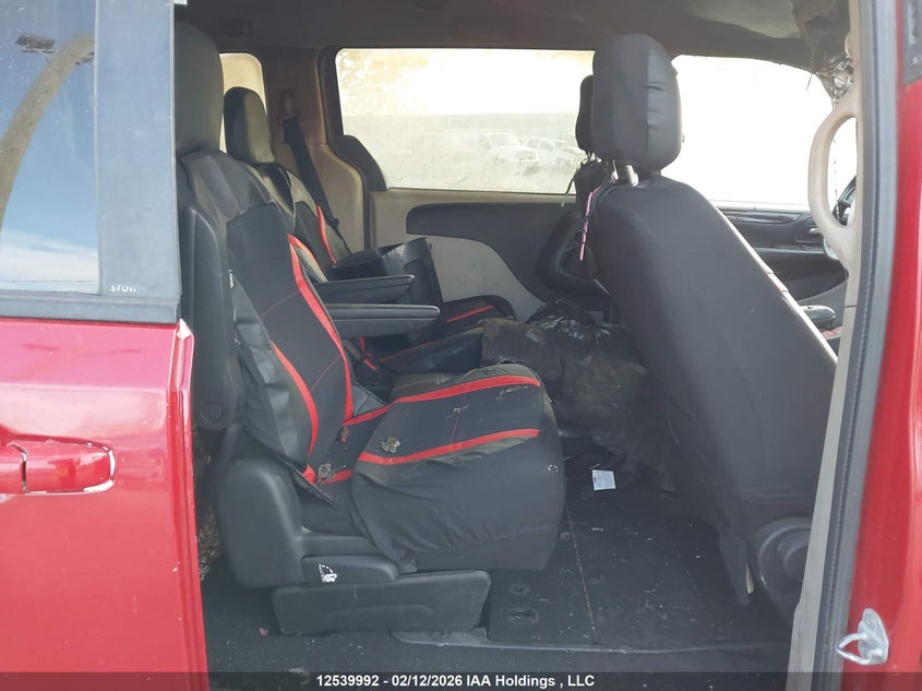 2013 Dodge Grand caravan 3.6 Se Red Lot 111012539992 Vin 2C4RDGBG4DR500981