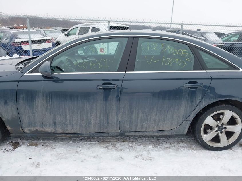 2013 Audi A6 2.0T VIN: WAUFFCFC1DN125753 Lot: 12540082