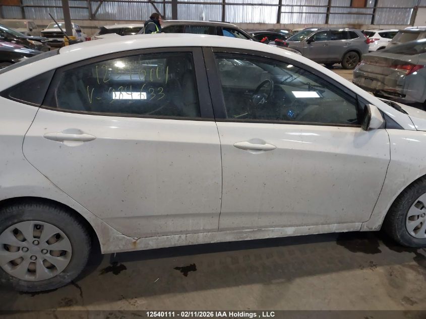 2016 Hyundai Accent Se VIN: KMHCT4AE8GU984633 Lot: 12540111