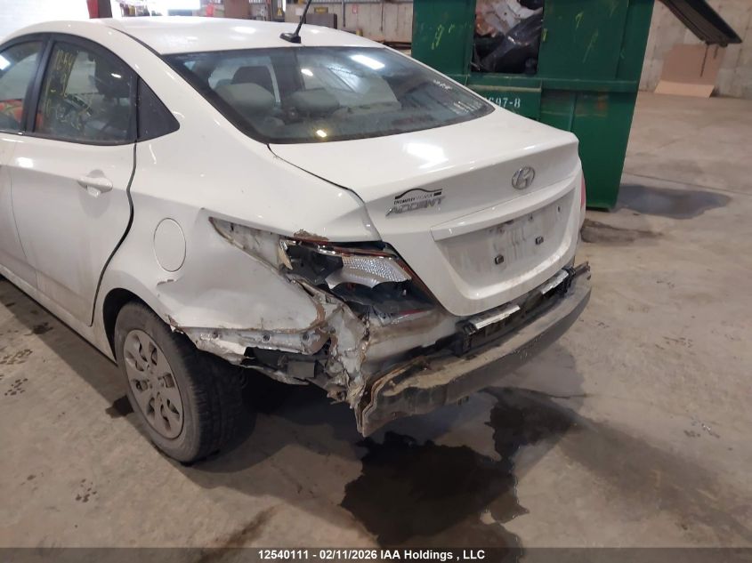 2016 Hyundai Accent Se VIN: KMHCT4AE8GU984633 Lot: 12540111