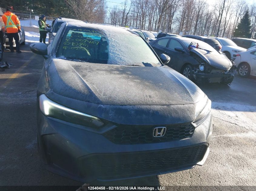 2025 Honda Civic Sport/Sport Touring VIN: 2HGFE4F83SH007489 Lot: 12540458