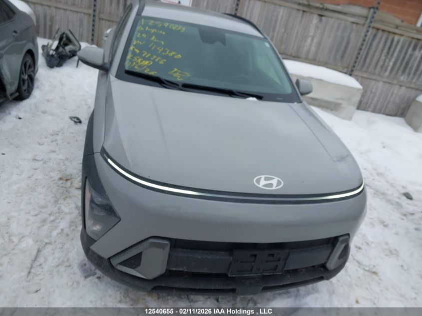 2024 Hyundai Kona Sel VIN: KM8HBCAB1RU114380 Lot: 12540655