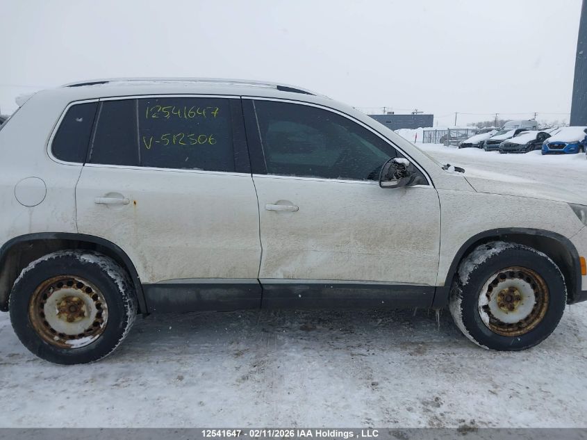 2013 Volkswagen Tiguan S/Se/Sel VIN: WVGJV7AX6DW512306 Lot: 12541647
