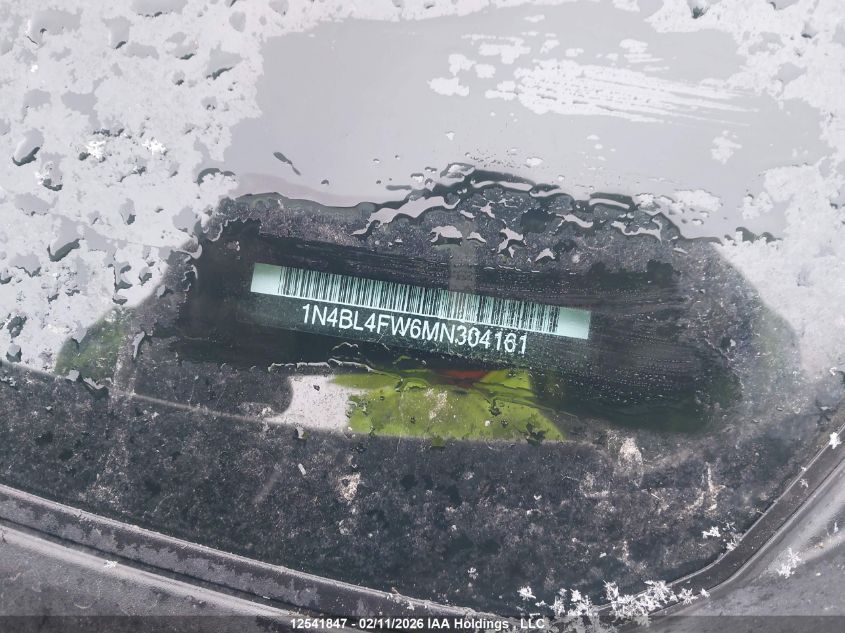 2021 Nissan Altima 2.5 Platinum VIN: 1N4BL4FW6MN304161 Lot: 12541847