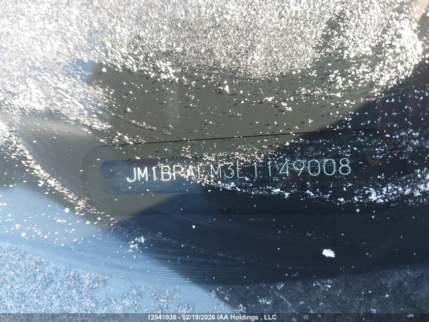 2020 Mazda Mazda3 VIN: JM1BPALM3L1149008 Lot: 12541938