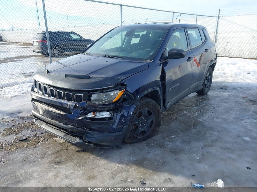 2018 Jeep Compass Sport VIN: 3C4NJCAB4JT118027 Lot: 12542190