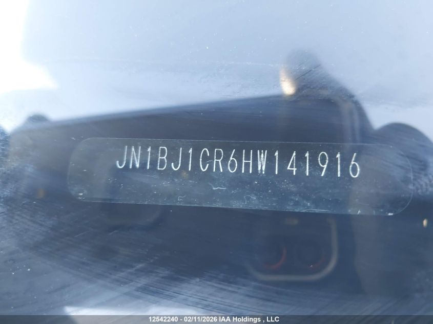 2017 Nissan Qashqai S/Sl/Sv VIN: JN1BJ1CR6HW141916 Lot: 12542240