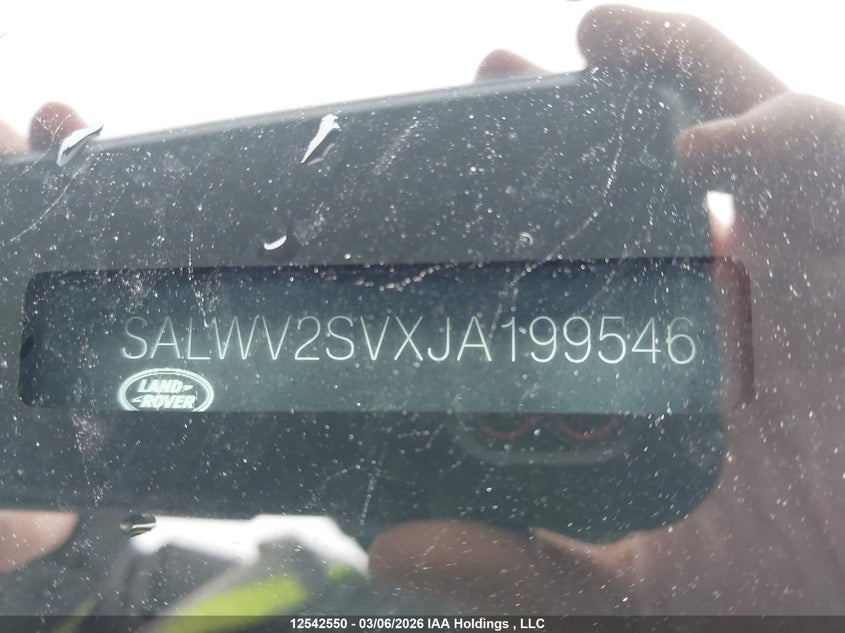 2018 Land Rover Range Rover Sport Hse Dynamic VIN: SALWV2SVXJA199546 Lot: 12542550
