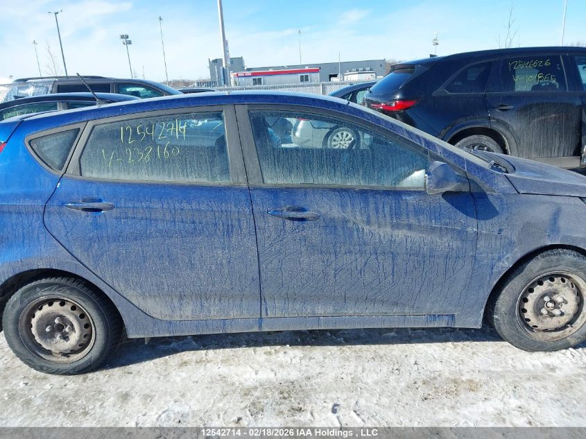 2016 Hyundai Accent Gl VIN: KMHCT5AE1GU238160 Lot: 12542714