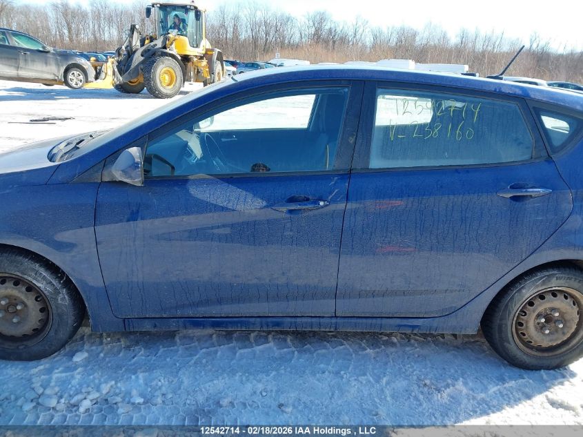 2016 Hyundai Accent Gl VIN: KMHCT5AE1GU238160 Lot: 12542714