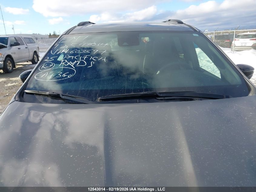 2025 Chrysler Pacifica Limited VIN: 2C4RC1GGXSR603697 Lot: 12543014