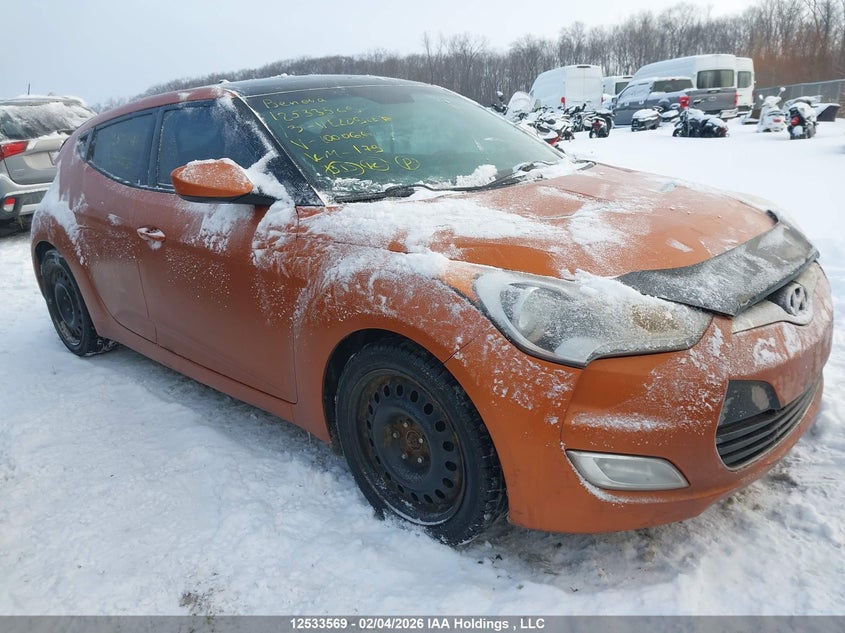 KMHTC6AD9DU100066 2013 Hyundai Veloster Tech auction photo 1