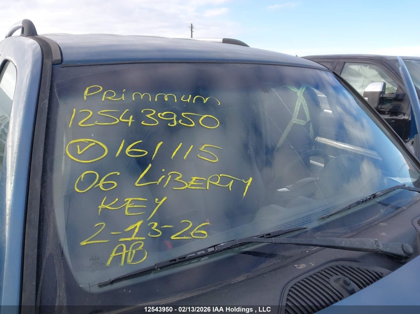 2006 Jeep Liberty Limited VIN: 1J4GL58K76W161115 Lot: 12543950