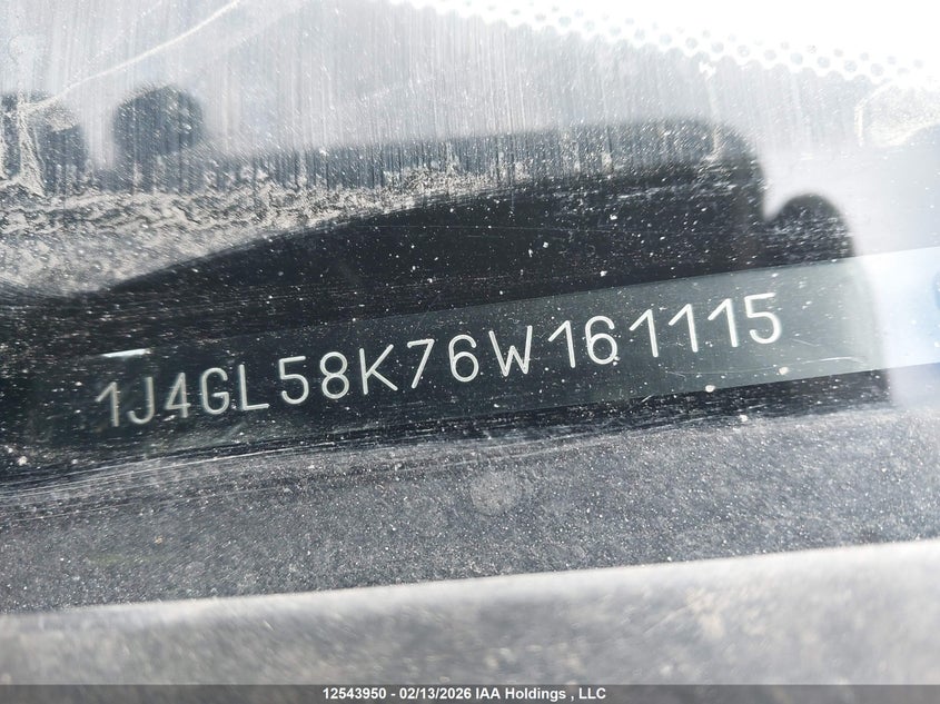 2006 Jeep Liberty Limited VIN: 1J4GL58K76W161115 Lot: 12543950