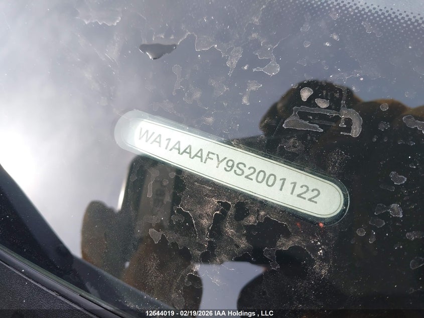 2025 Audi Q5 VIN: WA1AAAFY9S2001122 Lot: 12544019