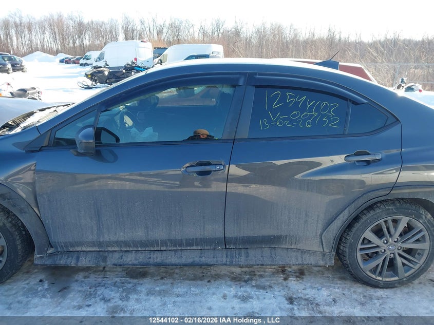 2022 Subaru Wrx VIN: JF1VBAA6XN9007152 Lot: 12544102