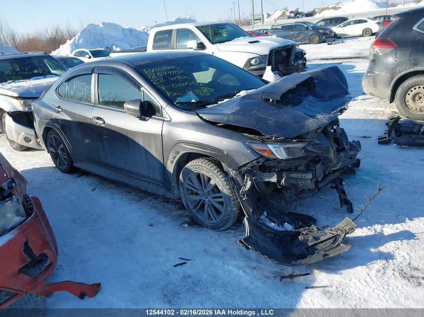 2022 Subaru Wrx VIN: JF1VBAA6XN9007152 Lot: 12544102