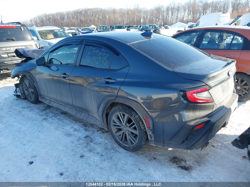 2022 Subaru Wrx VIN: JF1VBAA6XN9007152 Lot: 12544102