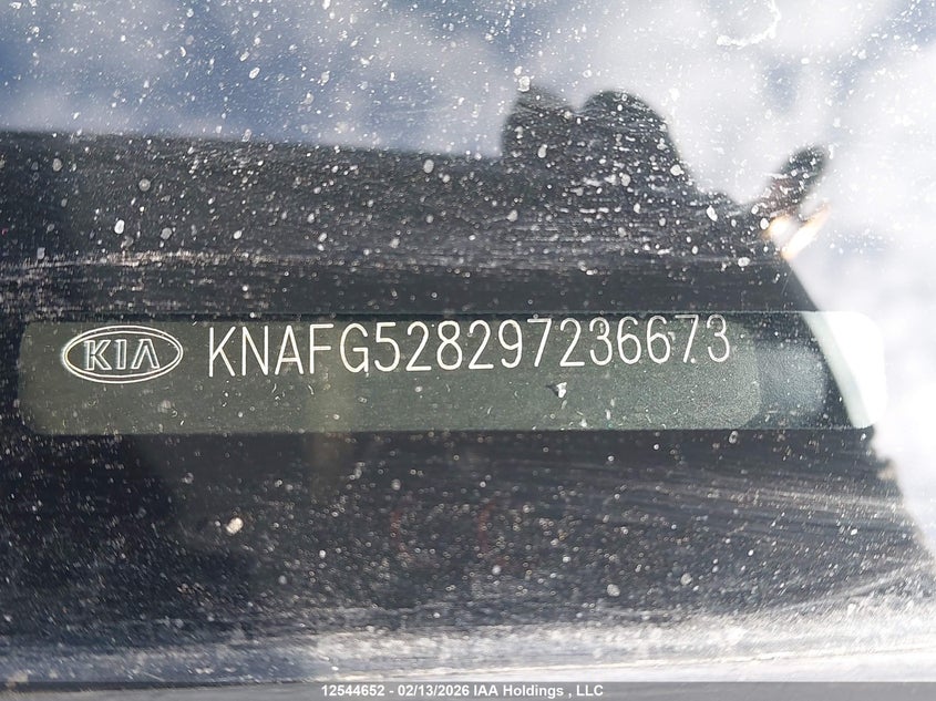 2009 Kia Rondo Ex/Ex-Premium/Lx VIN: KNAFG528297236673 Lot: 12544652