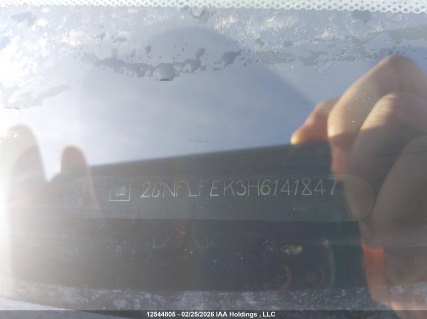 2017 Chevrolet Equinox Lt VIN: 2GNFLFEK3H6141847 Lot: 12544805