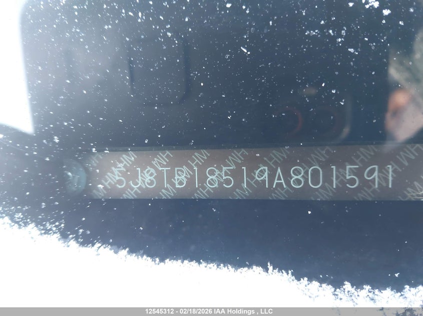 2009 Acura Rdx VIN: 5J8TB18519A801591 Lot: 12545312