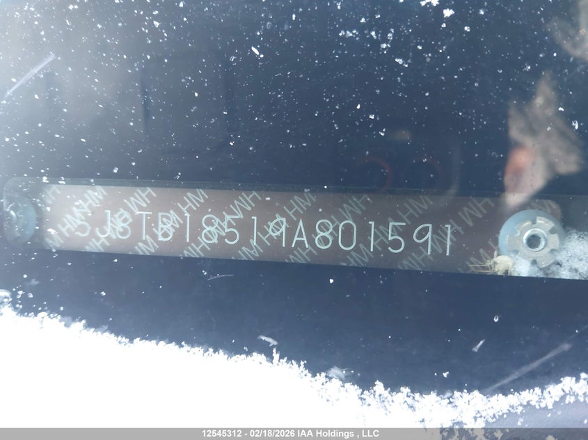 2009 Acura Rdx VIN: 5J8TB18519A801591 Lot: 12545312