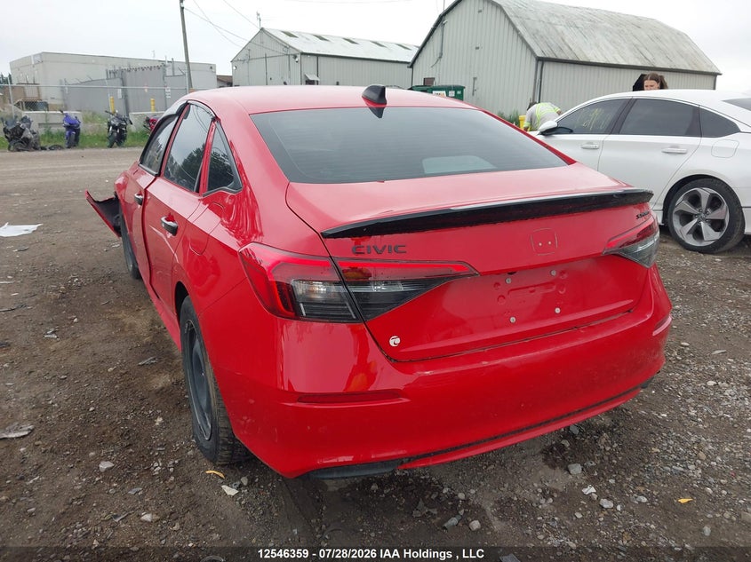 Vin: 2hgfe2f57ph103658, lot: 2938091, honda civic sport/sport-b 20233