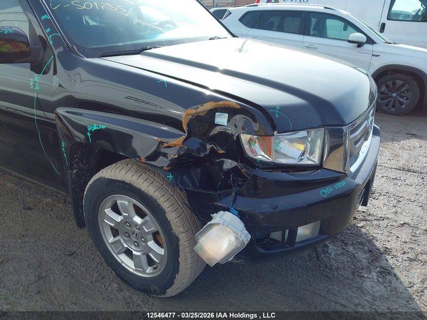 2011 Honda Ridgeline VIN: 5FPYK1F51BB501755 Lot: 12546477