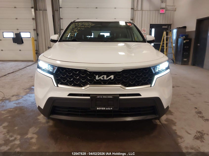 2022 Kia Sorento Lx VIN: 5XYRGDLC1NG111870 Lot: 12547828