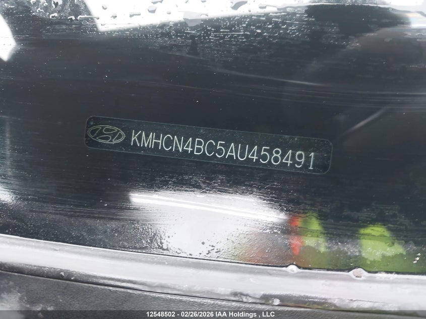 2010 Hyundai Accent Gls VIN: KMHCN4BC5AU458491 Lot: 12548502