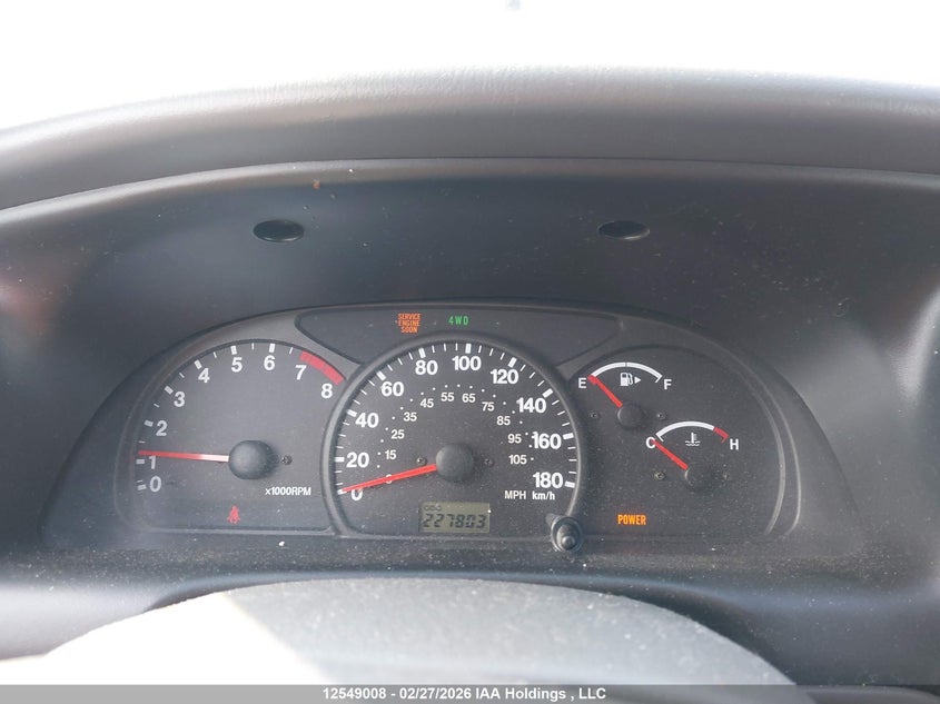2003 Chevrolet Tracker VIN: 2CNBJ734236940501 Lot: 12549008