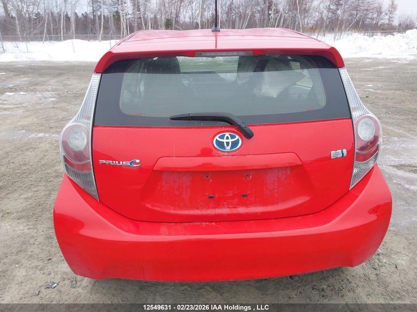 2013 Toyota Prius C VIN: JTDKDTB37D1527958 Lot: 12549631