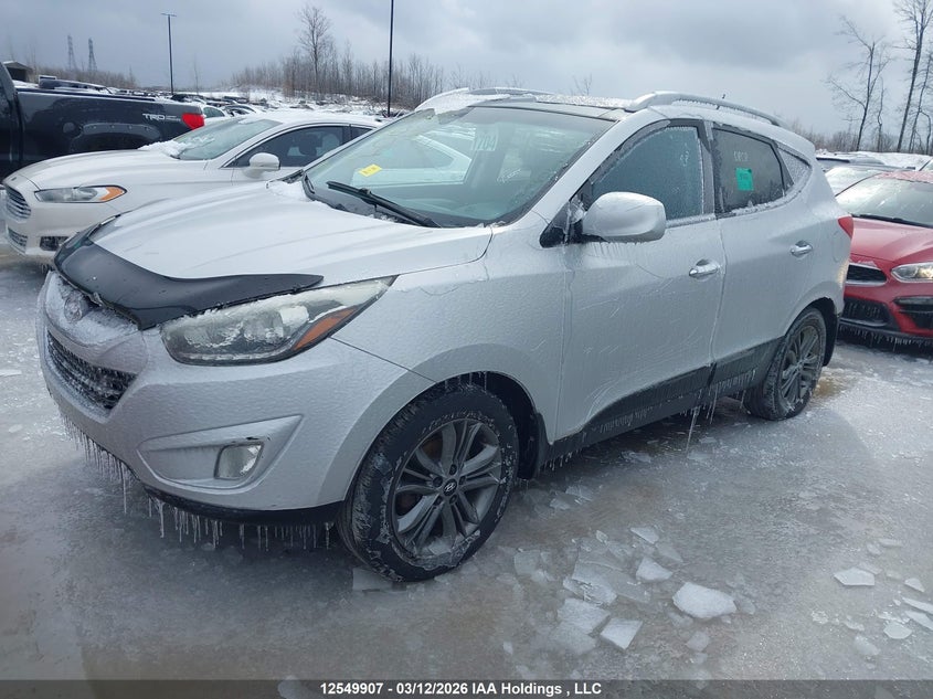 2015 Hyundai Tucson Limited/Se, Изъятое, IAAI, VIN KM8JUCAG6FU036858 — фото 2