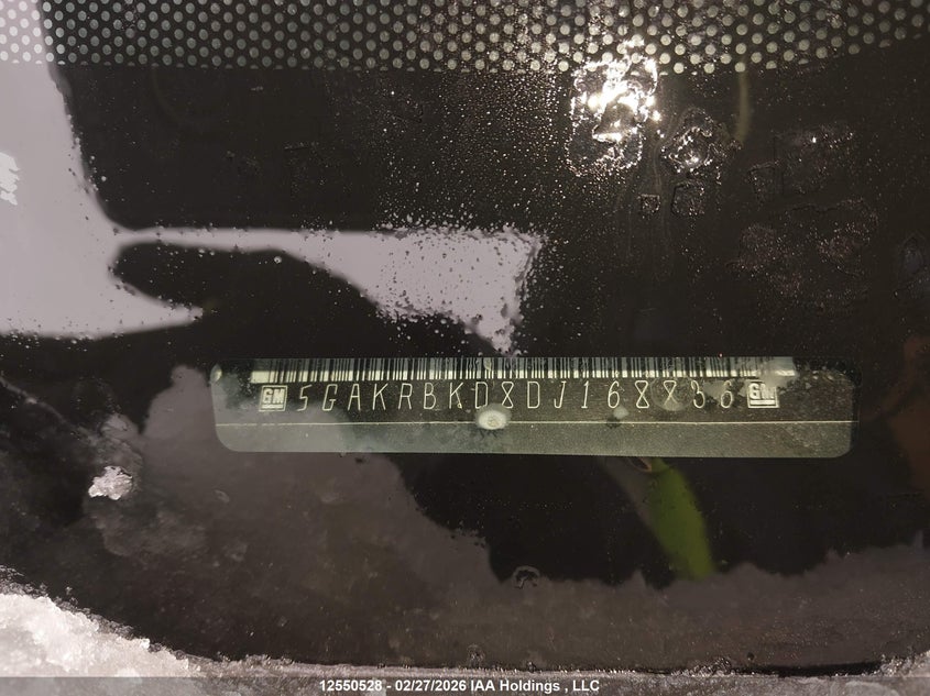 2013 Buick Enclave VIN: 5GAKRBKD8DJ168836 Lot: 12550528