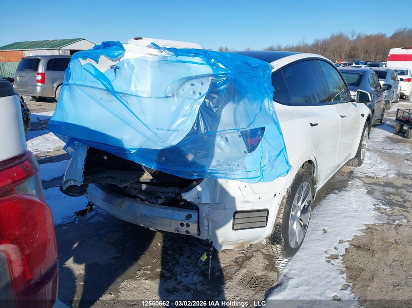 2021 Tesla Model Y Long Range VIN: 5YJYGAEE2MF237136 Lot: 12550662