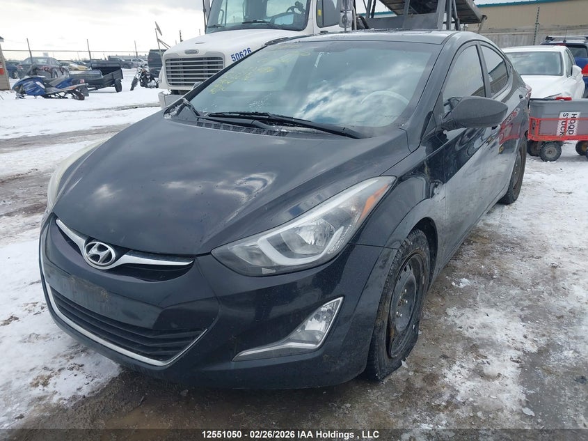 2016 Hyundai Elantra Se/Sport/Limited, Left Rear, IAAI, VIN KMHDH4AH0GU492484 — photo 2