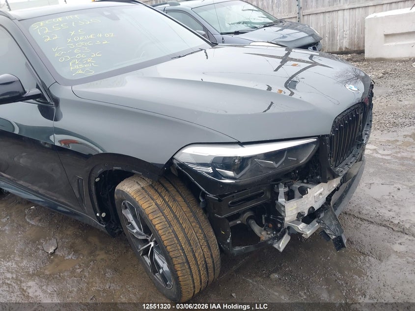 2022 BMW X5 xDrive40I VIN: 5UXCR6C03N9J59632 Lot: 12551320