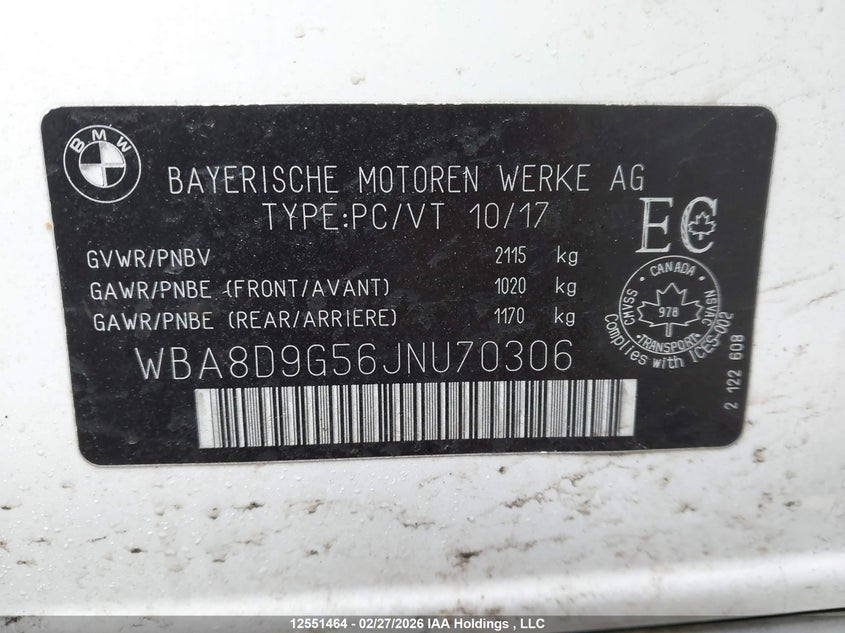 BMW 330i Xdrive 2018 WBA8D9G56JNU70306 Image 9