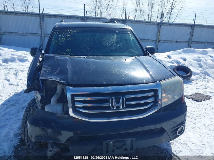 2012 Honda Pilot 3.5 Touring Black Lot 111012551528 Vin 5FNYF4H91CB506017