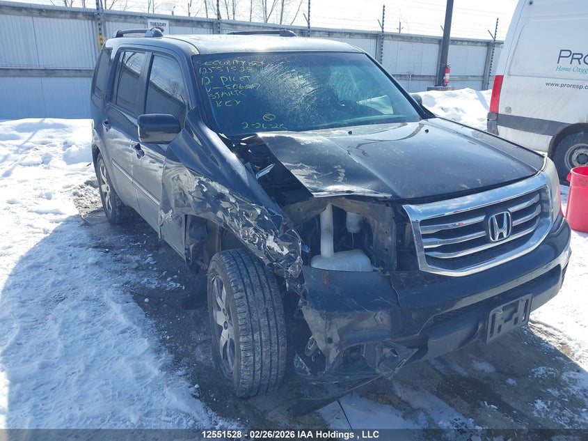 2012 Honda Pilot 3.5 Touring Black Lot 111012551528 Vin 5FNYF4H91CB506017