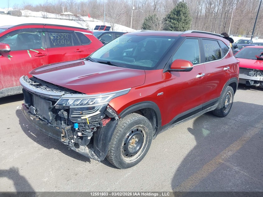 Vin: kndetca28n7268291, lot: 2943893, kia seltos 20222